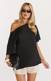 Ruby Top - shirt in Black