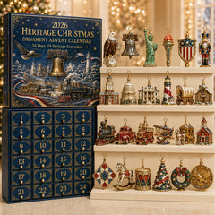 America 250th Anniversary Commemorative Edition: Traditional Nativity Scene And Christmas Countdown Calendar(2D Acrylic Flat)