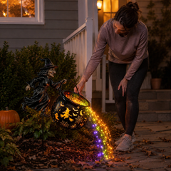 Halloween Witch Cauldron Garden Light🧙♀️