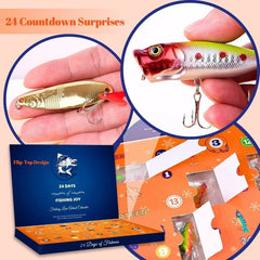 Fishing Lures Advent Calendar - 24-Day Christmas Countdown Set