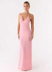 Jianna Knit Maxi Dress - Pink