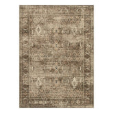 Margot Washable Vintage Distressed Brown Rug