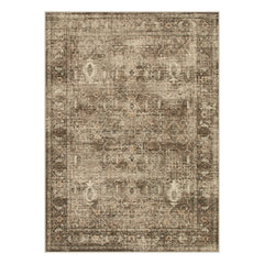 Margot Washable Vintage Distressed Brown Rug