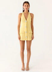 Jeanie Mini Dress - Yellow