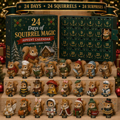 🐿️ 24 Days of Squirrel MagicTM Advent Calendar – 24 Collectible Christmas Squirrel Surprises