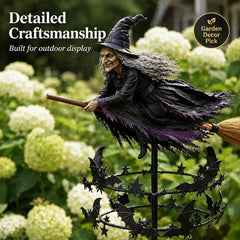🔥50% Off Last Day -Halloween Early Bird Special🧙♀️ The Enchanted Witch Garden Wind Spinner