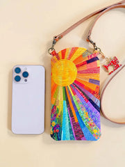 Hippie Sun Quilted Slim Phone Crossbody Bag