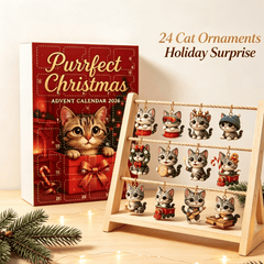 2026 Christmas Advent Calendar: Cute Cat Series Blind Box(2D Acrylic Flat)
