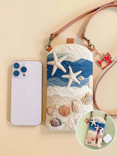 Ocean Quilted Slim Phone Crossbody Bag