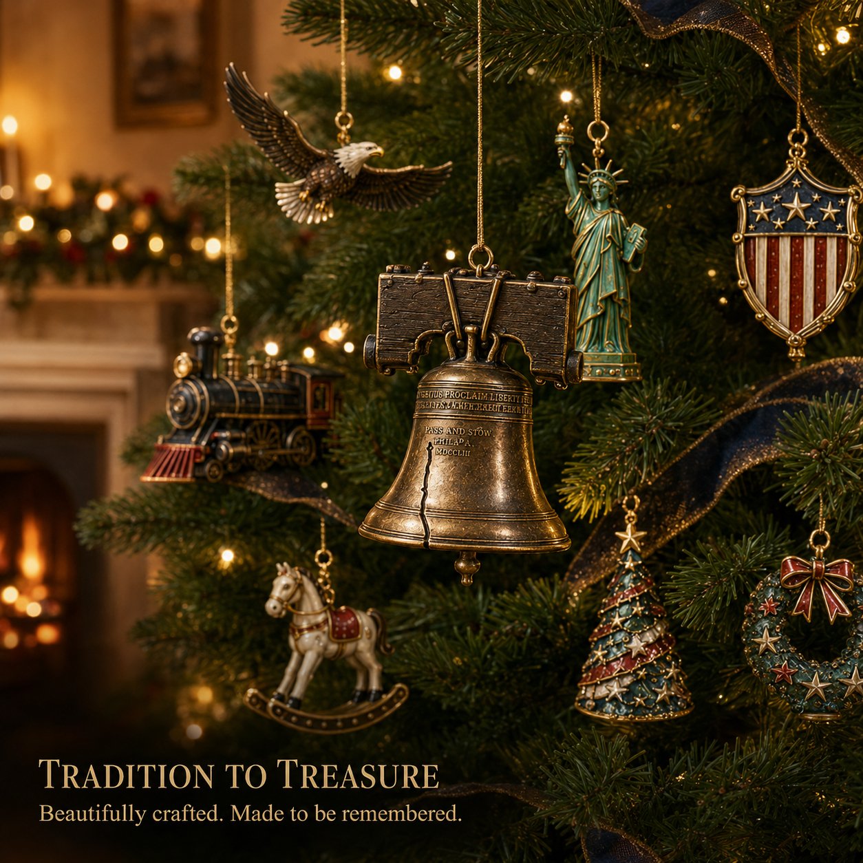 America 250th Anniversary Commemorative Edition: Traditional Nativity Scene And Christmas Countdown Calendar(2D Acrylic Flat)