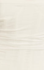 Helda Top - Strapless Corset Lace Up Back Top in Off White