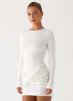 Overprotected Sequin Mini Dress - White