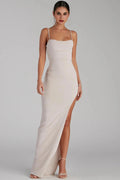 Lola High Slit Crepe Dress