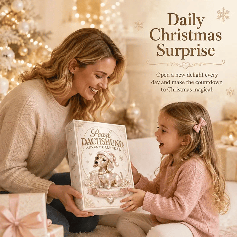 2026 Pearl Dachshund Christmas Advent Calendar