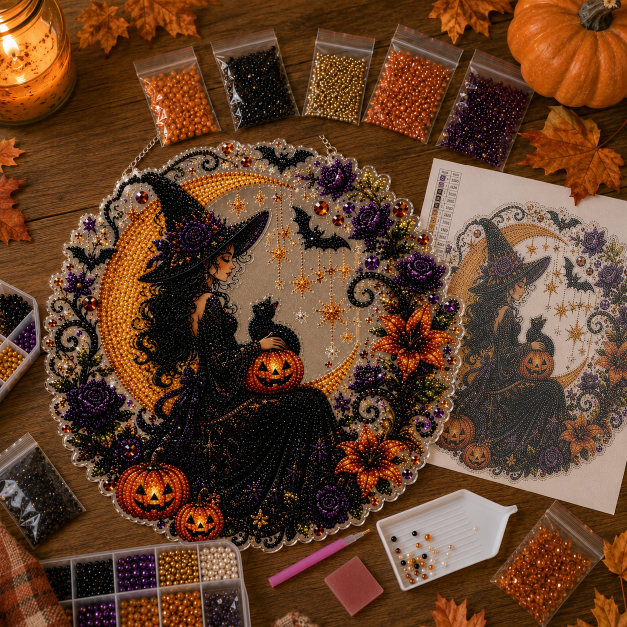 ✨🎃Halloween Pearl Art Hanging Ornament Kit👻
