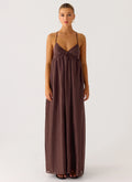 Losario Maxi Dress - Cool Chocolate