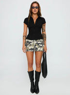 Cottesloe Blouse Top Textured Black