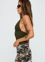 Impress Me Halter Top Green
