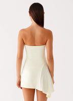 Sana Strapless Mini Dress - Yellow