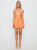 Lillipilly Lace Mini Dress Orange