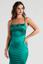 Eva Formal Satin Mermaid Dress