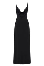 Darcy Cowl Maxi Dress With Low Back - Black