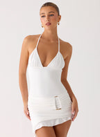 Keep A Beat Mini Dress - Ivory