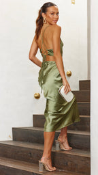 Sloan Midi Dress - Olive