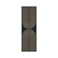Enfys Washable Modern Rainbow Easy Jute Black/Grey Indoor/Outdoor Rug