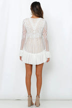 Spend All Your Time Waiting Dress White