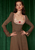 Duke's Manor Houndstooth Corset Dress