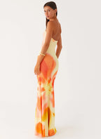 Iroha Strapless Maxi Dress - Mimosa Blossom