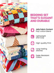 Garden Westie Family Bloom 3‐Piece Quilted Bedding Set