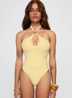 Dulce Vita Hardware Detail Bodysuit Lemon