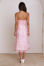 Fancy Day Midi Dress Pink