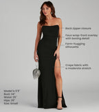 Kaia Strapless High Slit Formal Dress