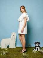 Collie Lace Trim Mini Dress