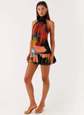 Willow Chiffon Mini Dress - Moody Floral