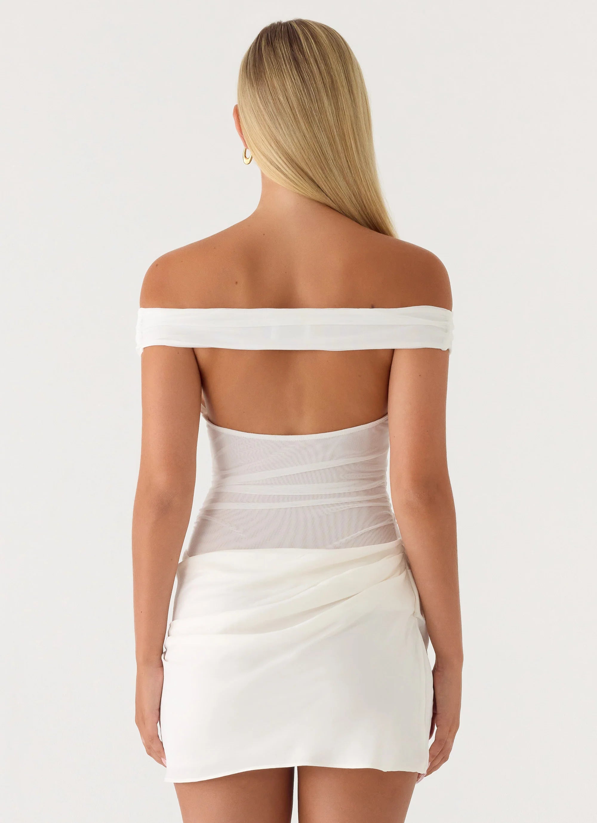Candid Cupro Mini Dress - Ivory