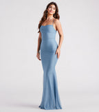 Addison Glitter Mesh Formal Dress