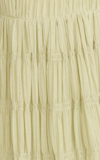 Paloma Maxi Dress - Ruched Shift Dress in Sage
