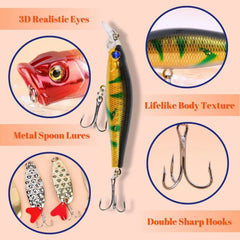 Fishing Lures Advent Calendar - 24-Day Christmas Countdown Set