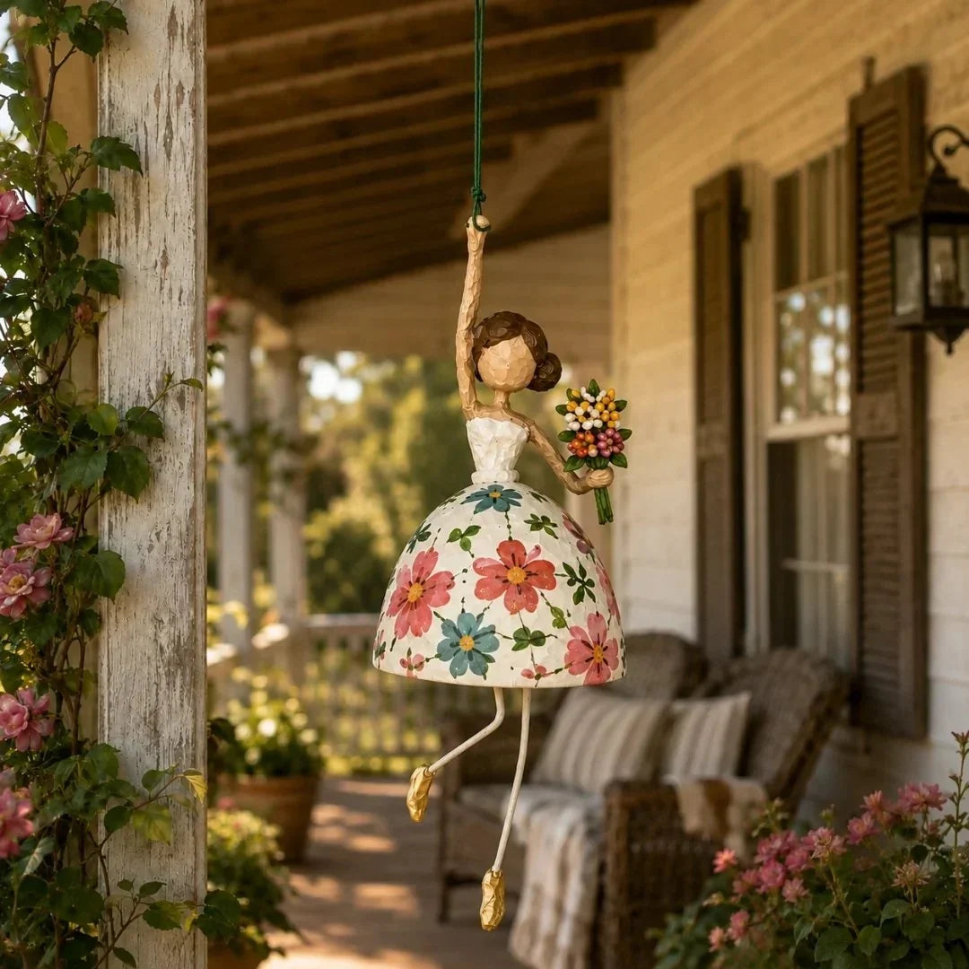 💃✨ Dancing Lady Hanging Ornament – Whimsical Decor for Home & Garden 🌸