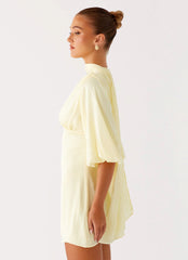 Mary Mini Dress - Yellow