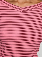 Both Still Young V Neck Top Red