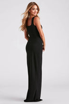 Savannah Formal Crepe Long Dress