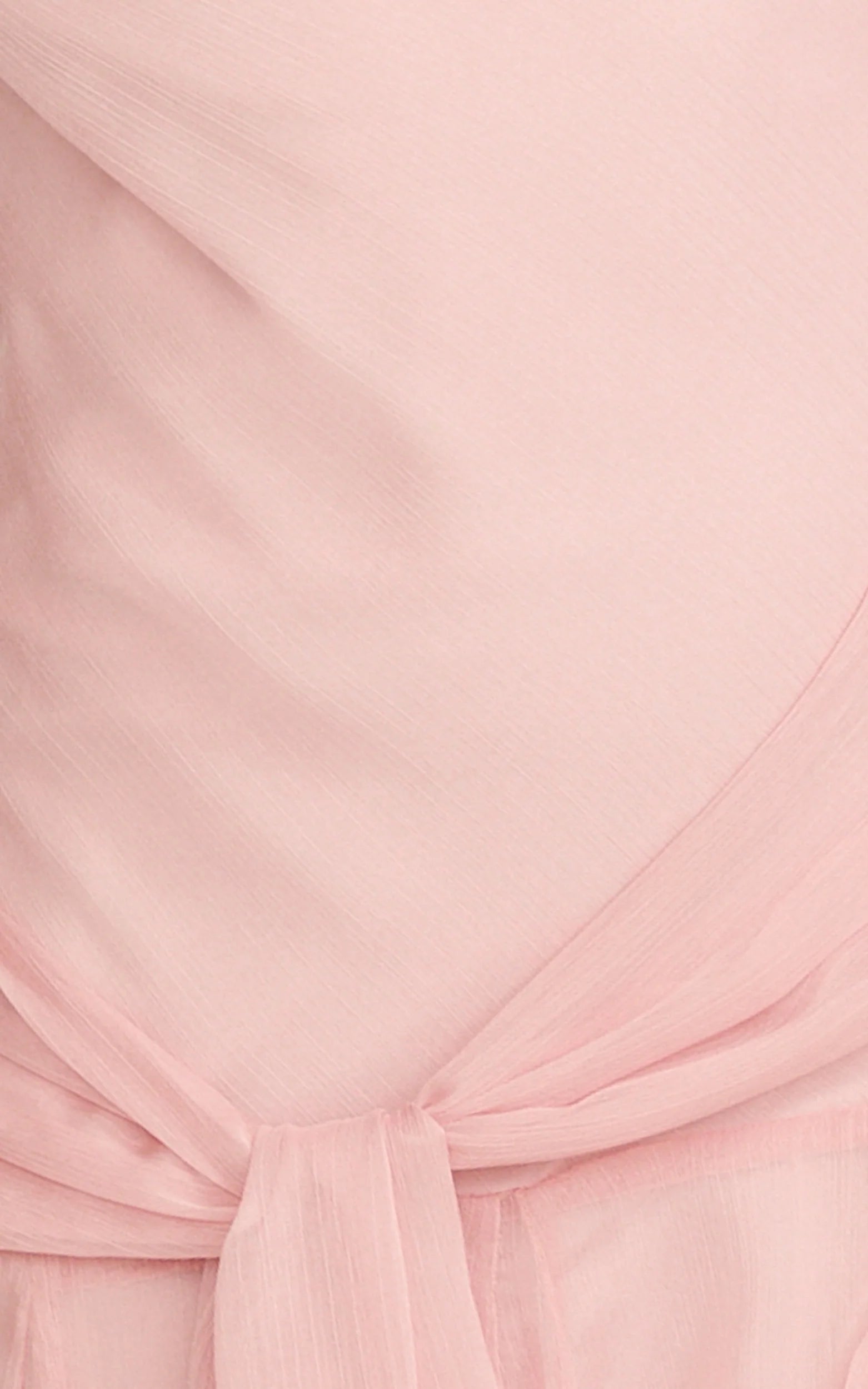 Idris Maxi Dress - Cowl Neck Draped Sash Godet Dress in Soft Pink