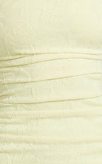Kayrene Maxi Dress - Strapless Bodycon Dress in Butter Yellow