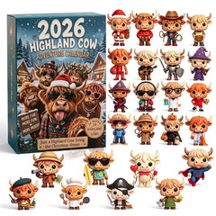 2026 Highland Cow Advent Calendar Blind Box