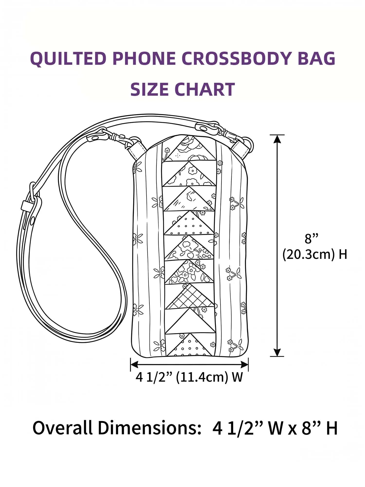 Chicken Quilted Slim Phone Crossbody Bag